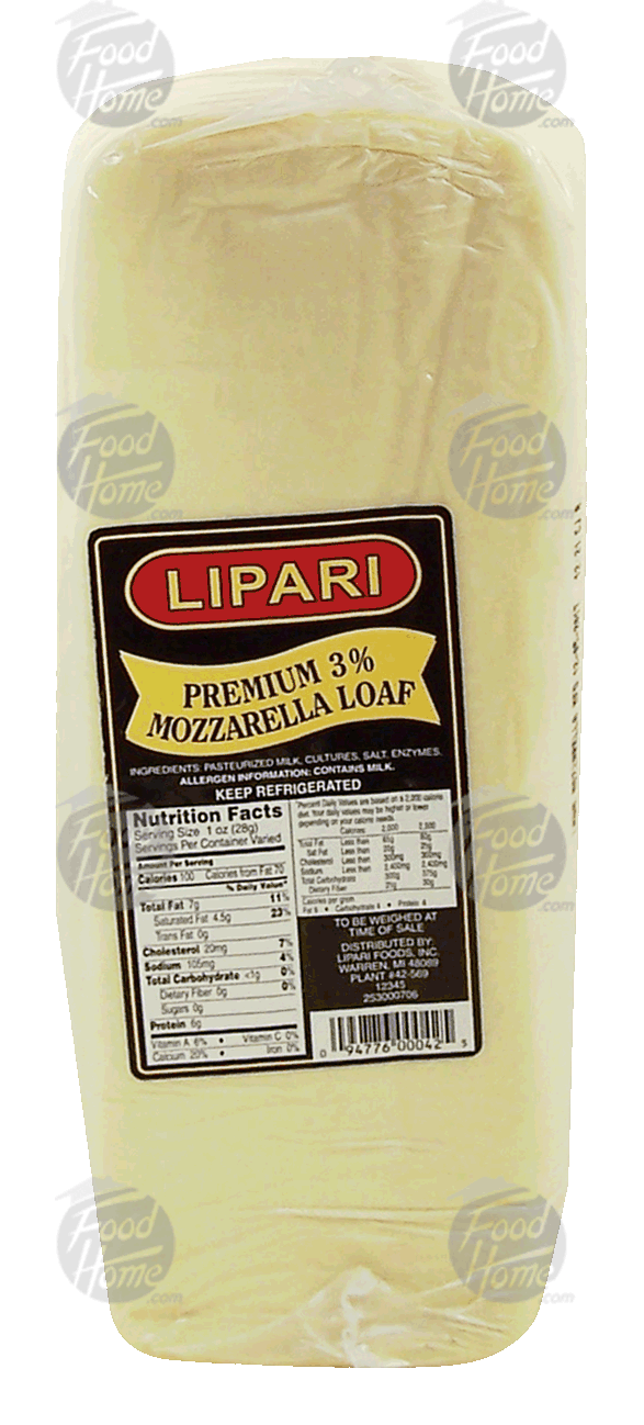 Lipari  mozzarella cheese, premium 3% Full-Size Picture